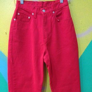 Gorgous Red Vintage 90s high rise Jordache Jeans Size 9/10